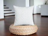 Health pillow white with blue hearts