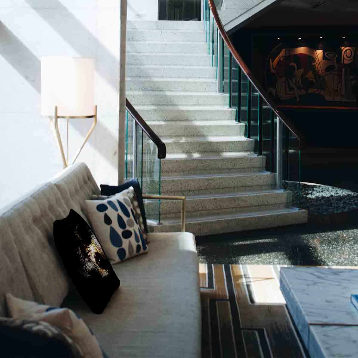 Health Pillow Black Horror