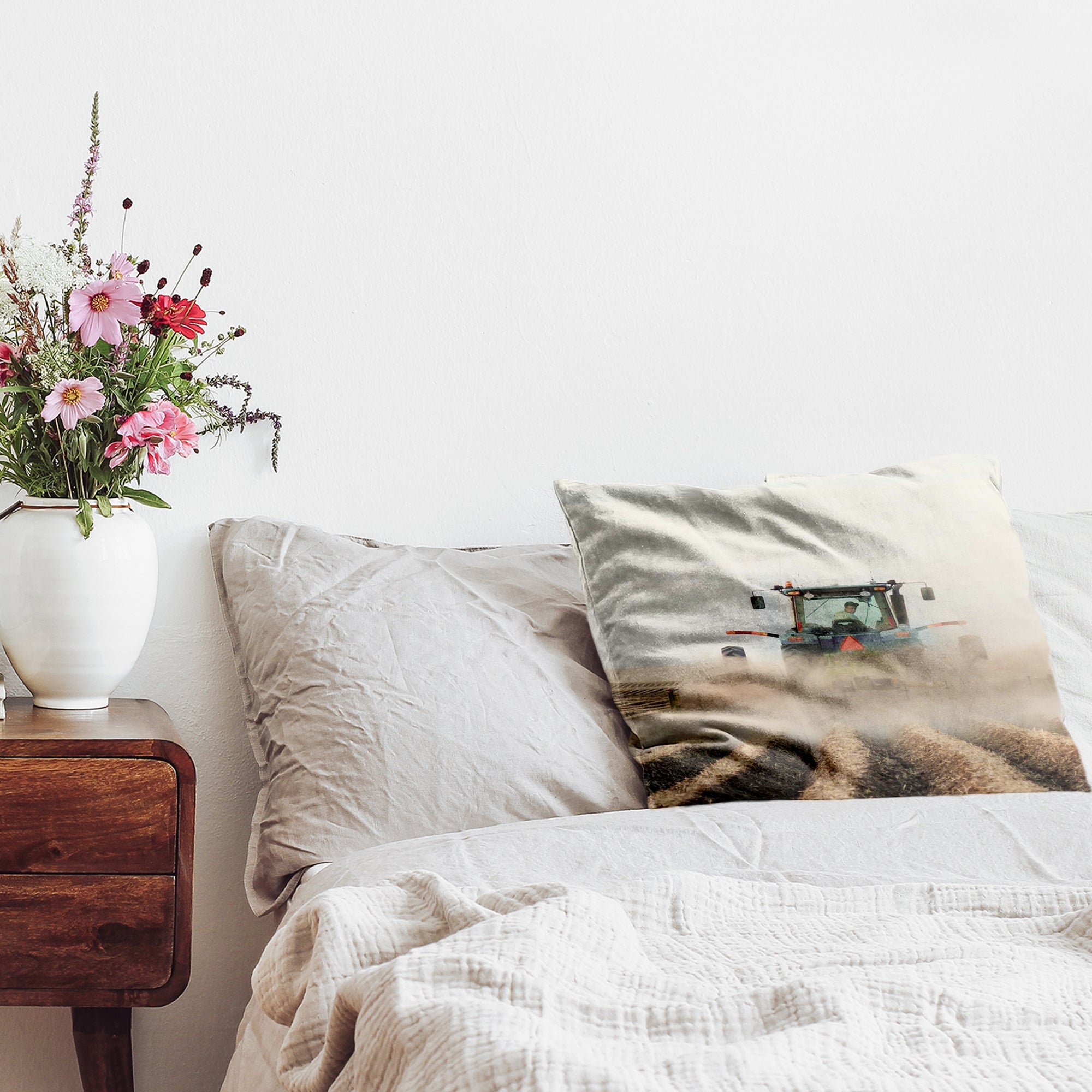 Coussin de santé Tracteur en action