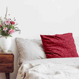 Health pillow red with pink heart motif