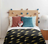 Original therapy blanket - cotton cover black with Harry Blitz