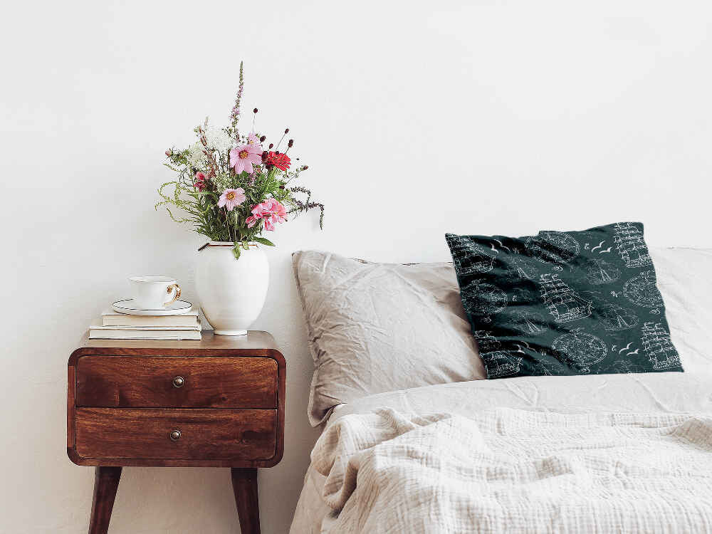 Coussin de santé avec des bateaux