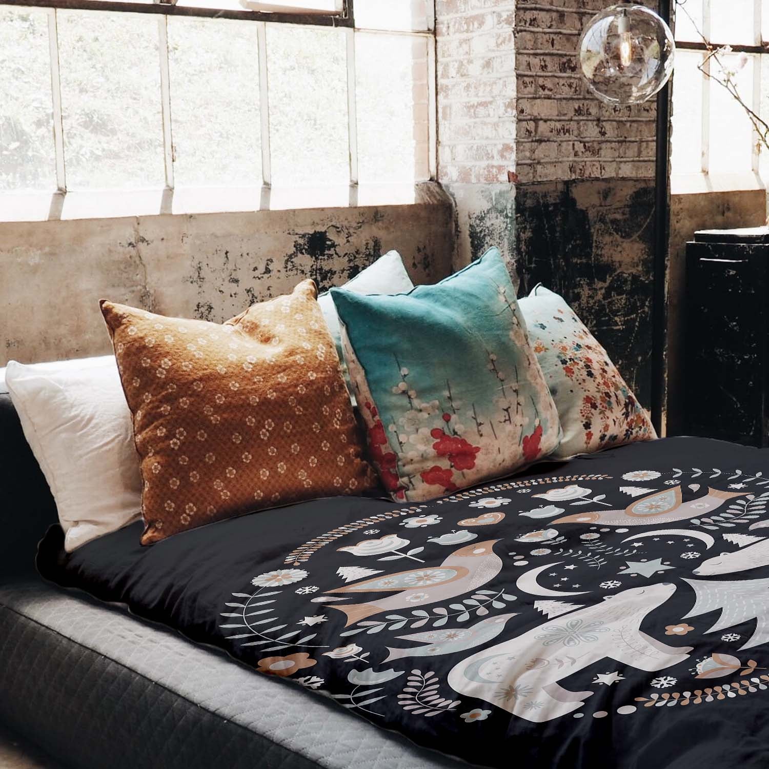 Original therapy blanket - cotton cover Christmas in Moscow