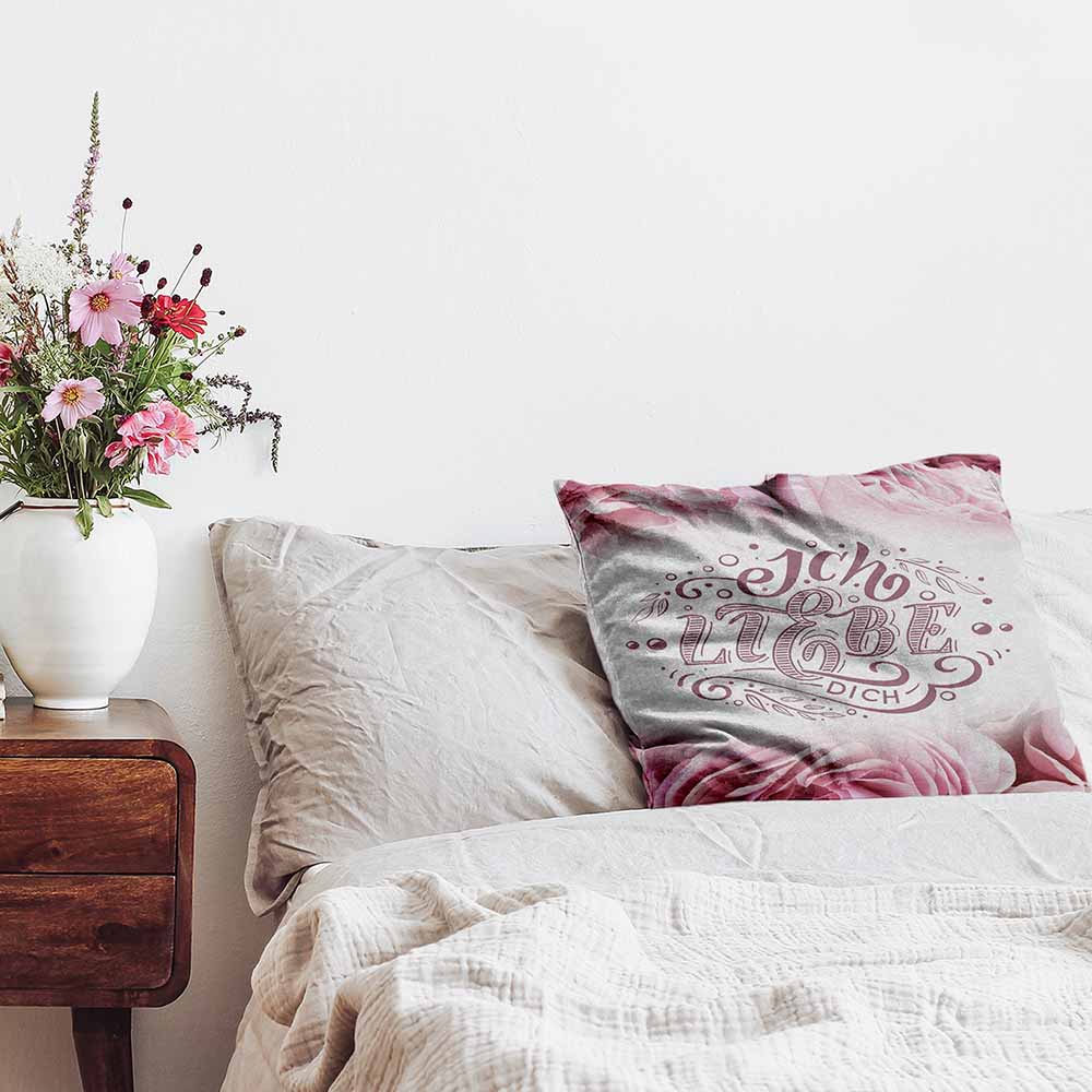 Coussin de santé rose je t'aime