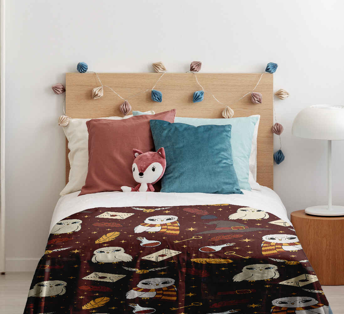 Therapy blankets bedding set brown Hedwig