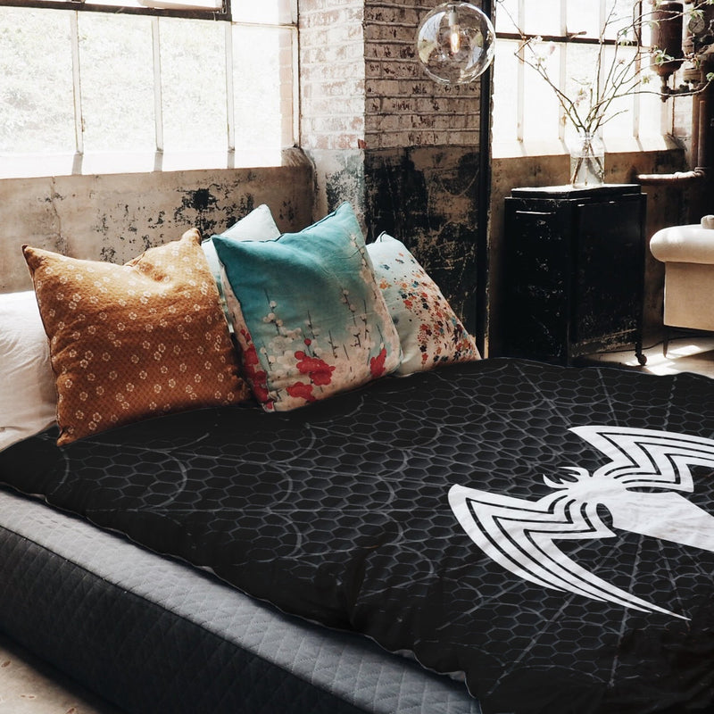 Original therapy blanket - cotton cover black with spider
