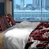 Original therapy blanket - cotton cover checkered with reindeer