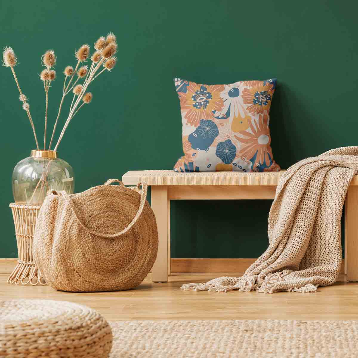 Health pillow with gerbera flowers