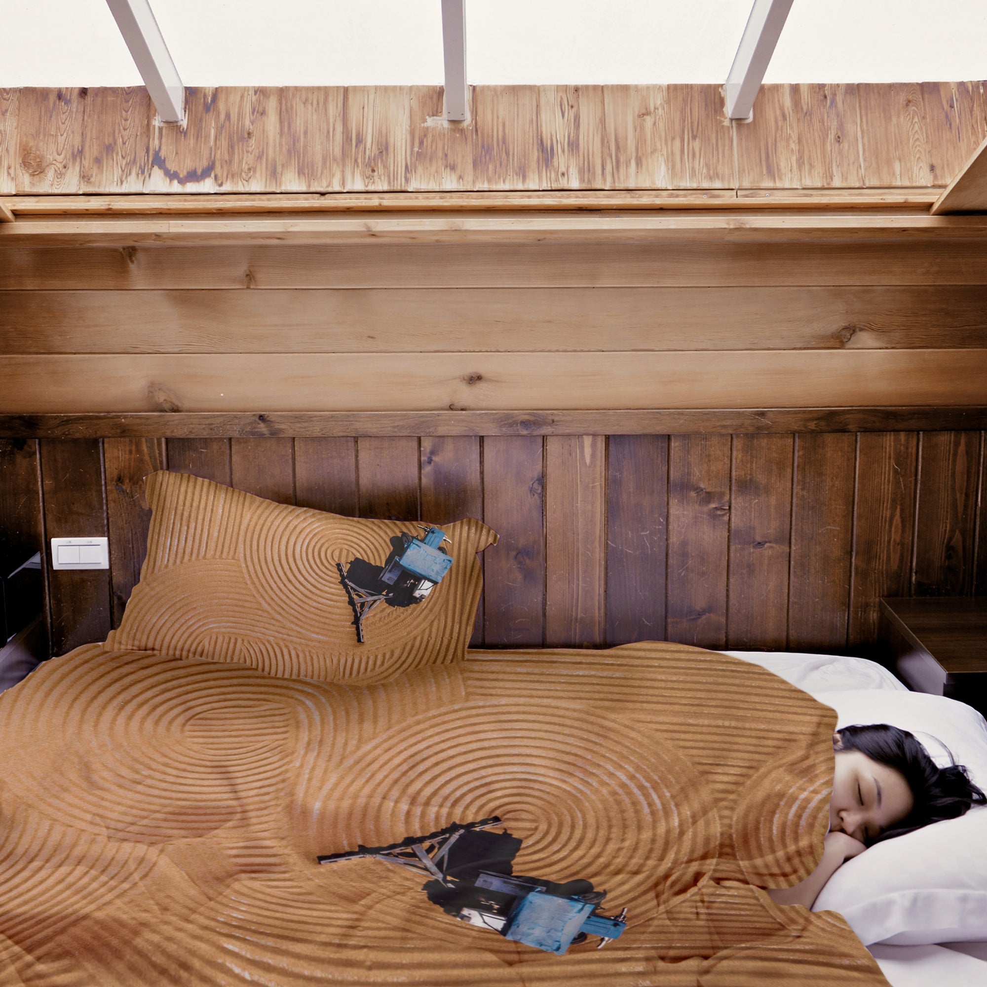 Original therapy blanket - cotton cover circles in the field