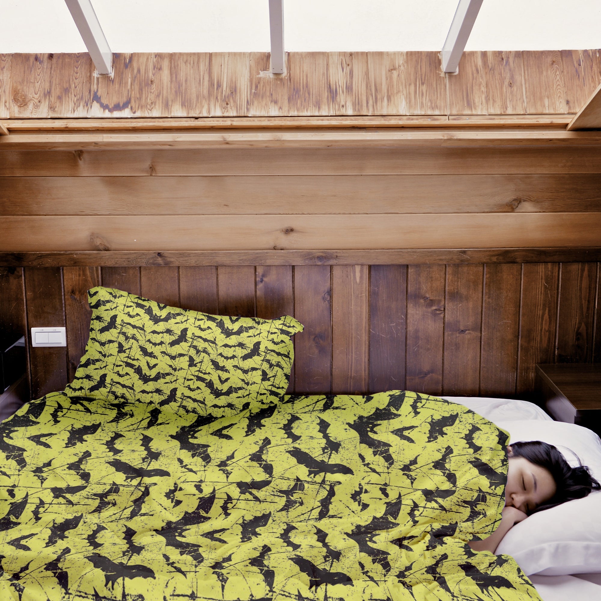 Original therapy blanket - cotton cover yellow bat