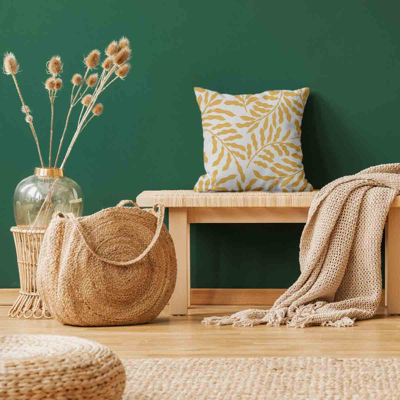 Health pillow with yellow branches