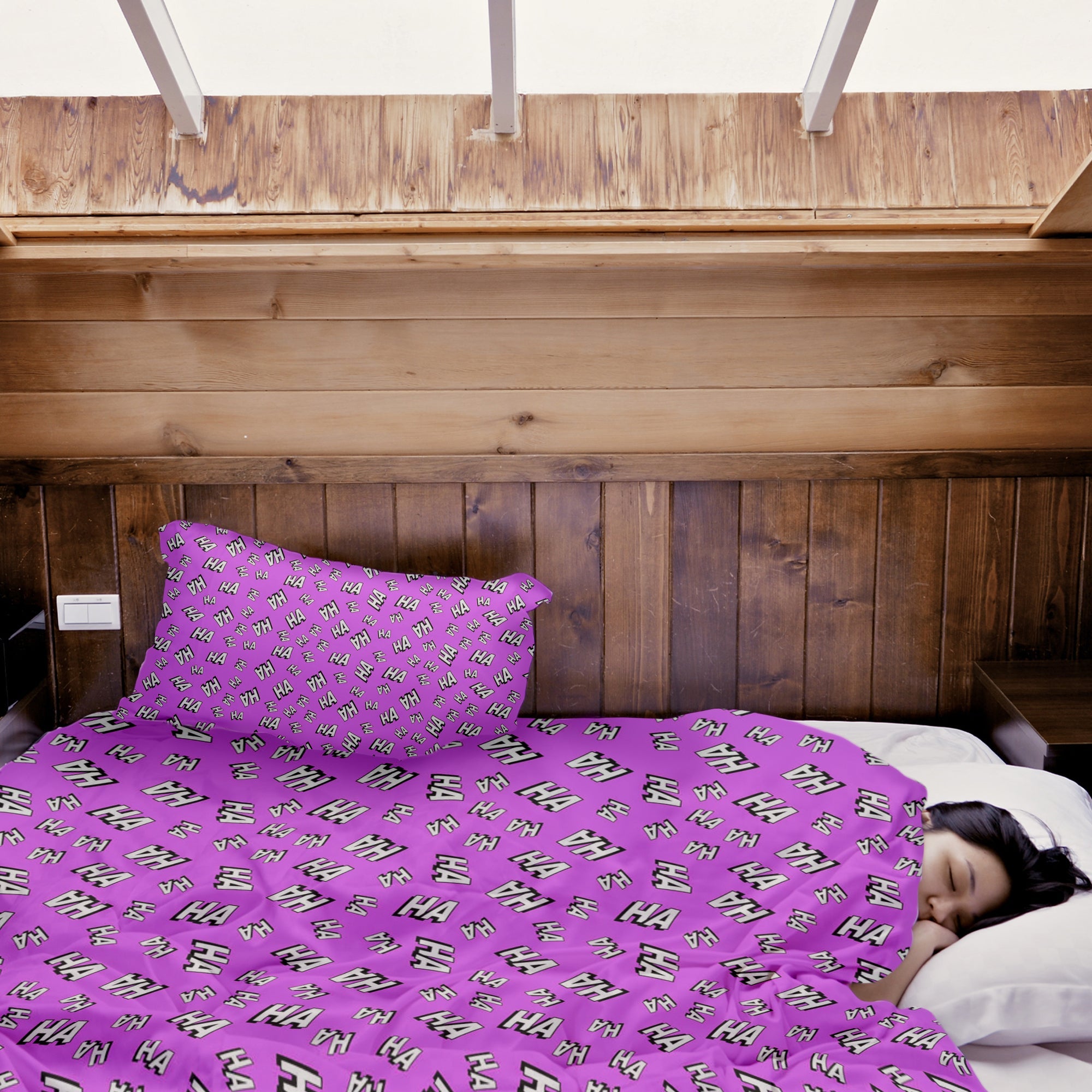 Couverture thérapeutique originale - Housse en coton Ha Ha Ha