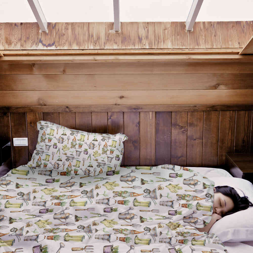 Couverture thérapeutique originale - Housse en coton blanc jardinage