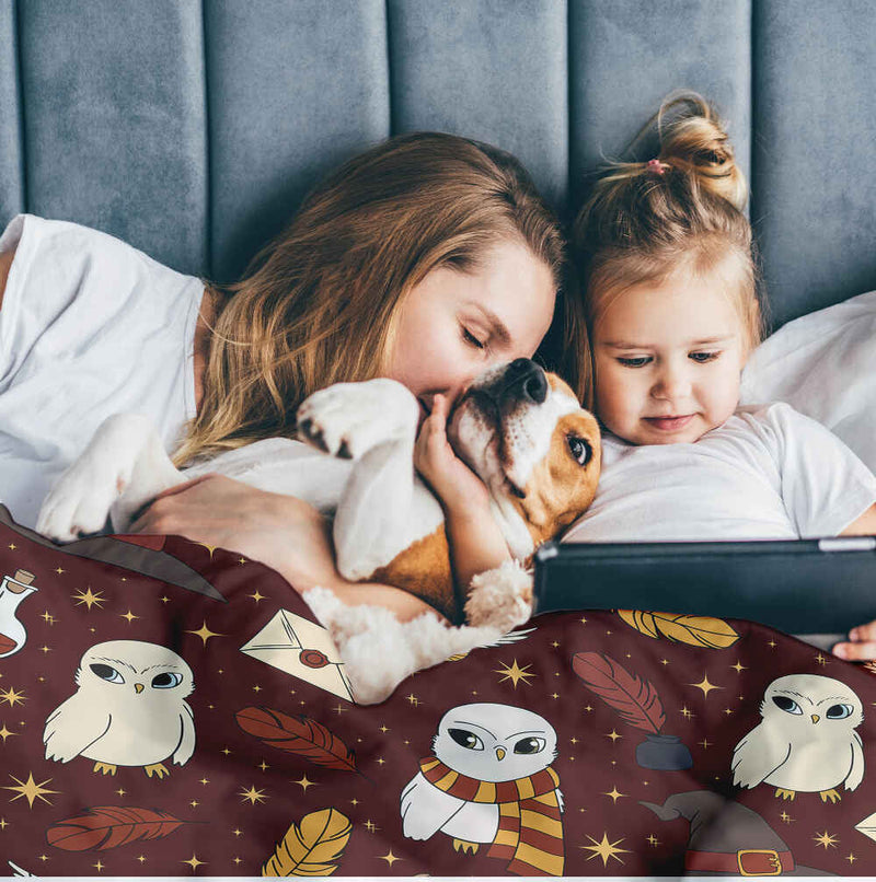 Original therapy blanket - cotton cover brown Hedwig