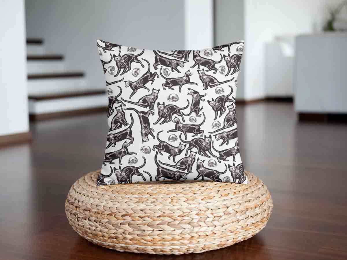 Coussin de santé Halloween Chat