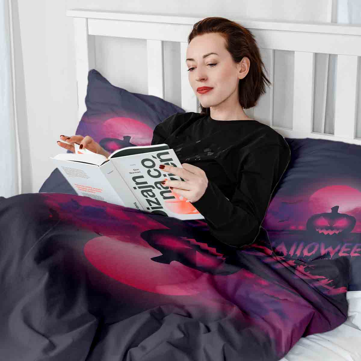 Couverture thérapeutique originale - Housse en coton Trick or Treat