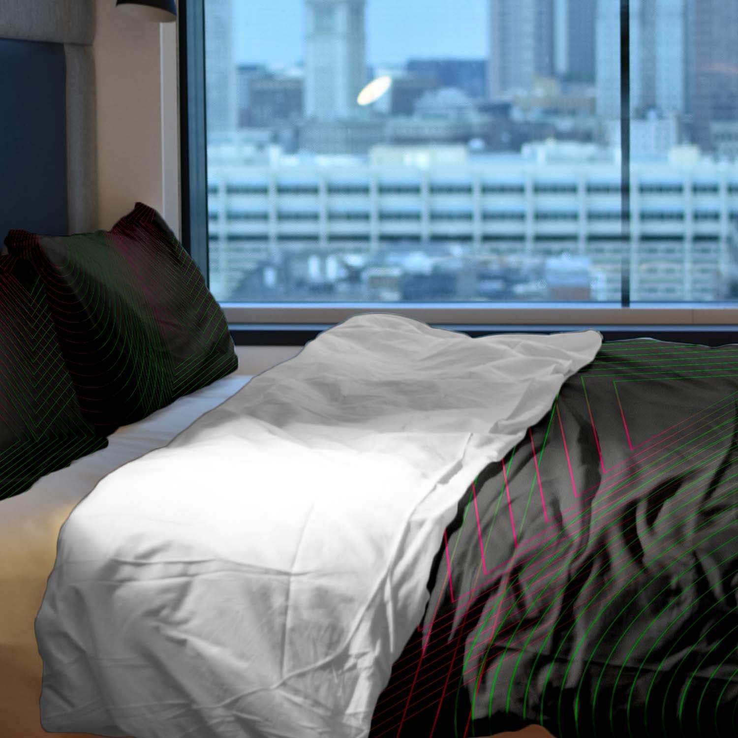 Therapy blankets bedding set gradient shapes