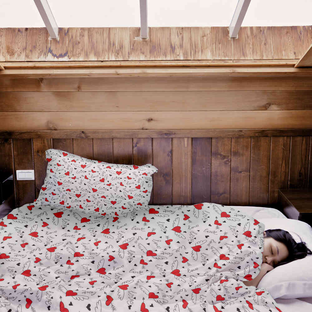 Therapy blankets bedding set Love gives wings