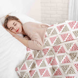 Therapy blankets bedding set, Christmas triangles