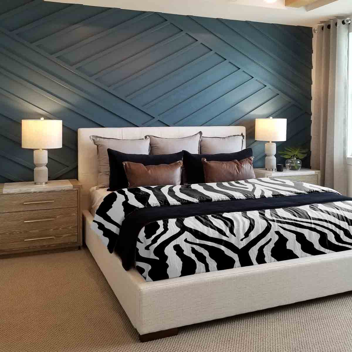 Original therapy blanket - cotton cover zebra print