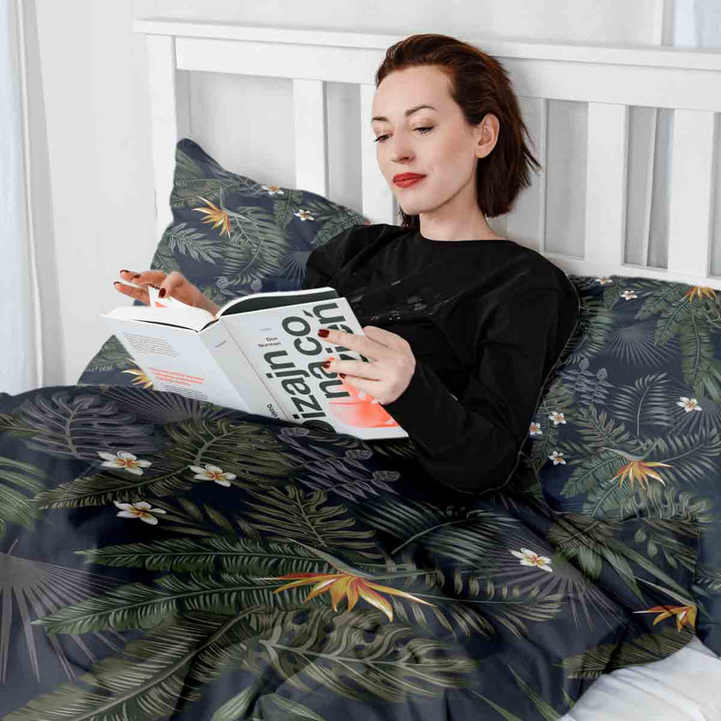 Therapy blankets bedding set rainforest