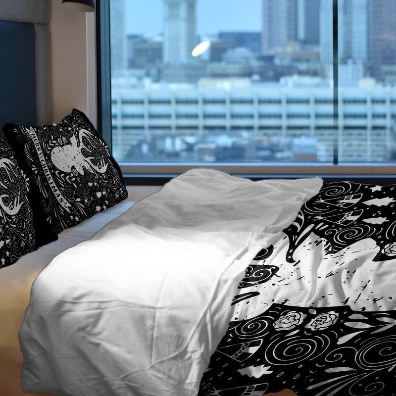 Original therapy blanket - cotton cover black Merry Christmas