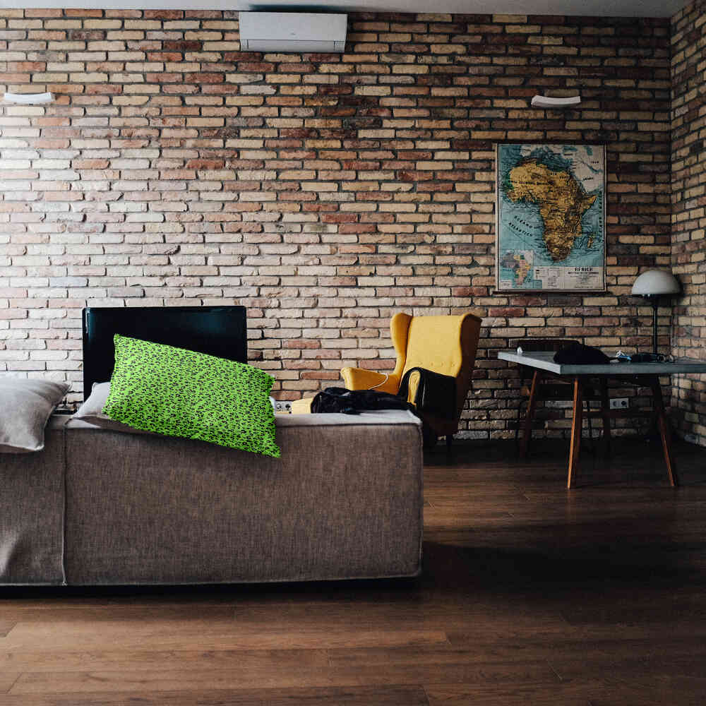 Health Pillow Light Green with Question Mark