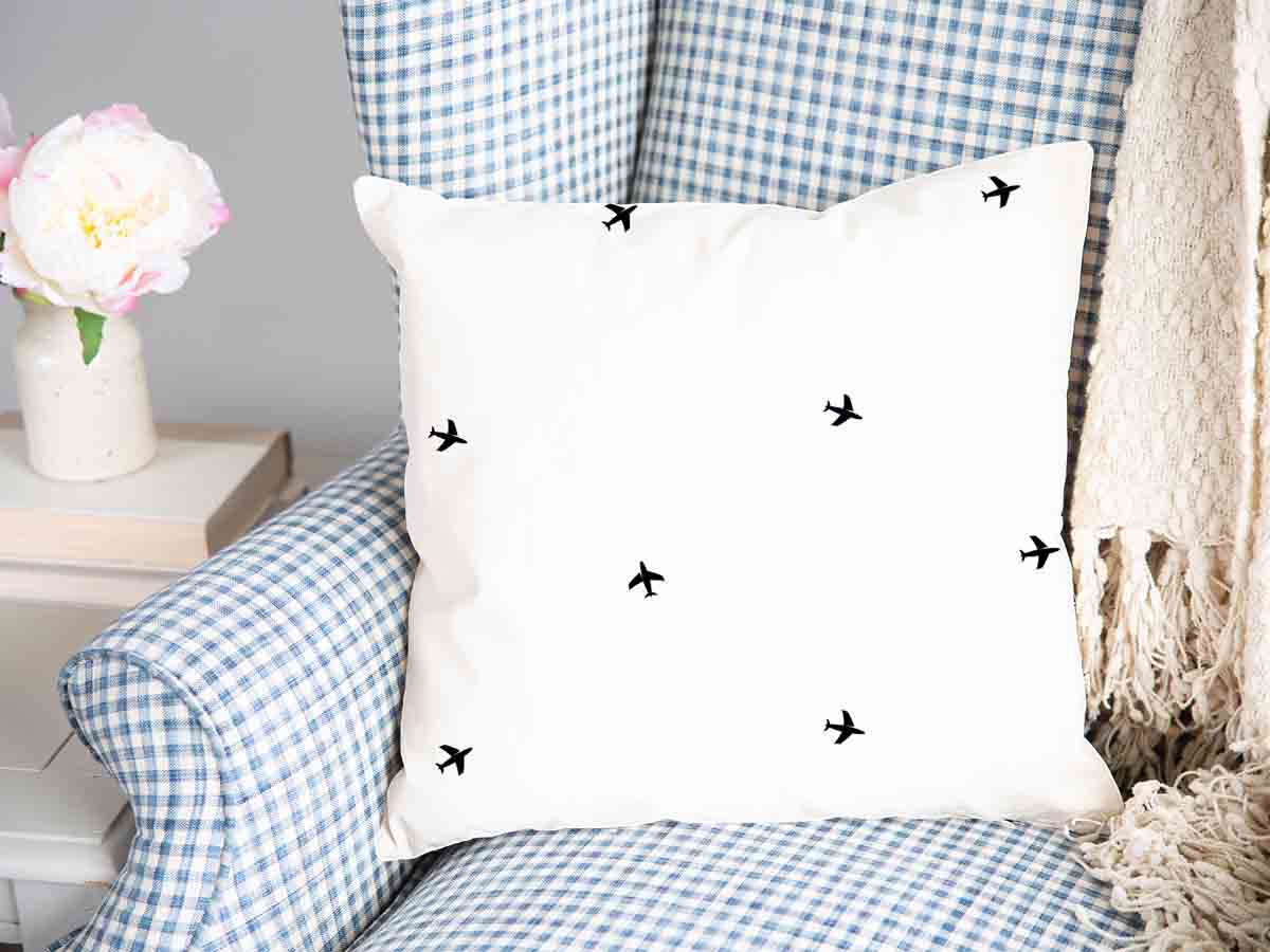 Health Pillow White Airplanes