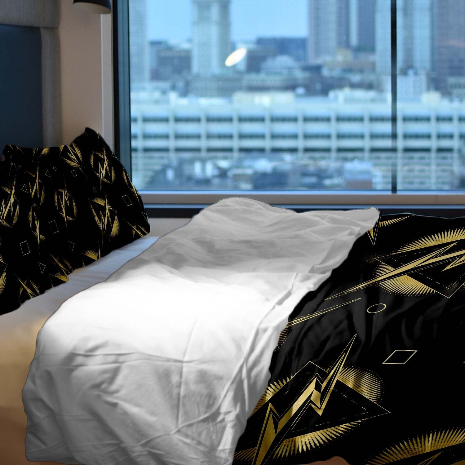 Therapy blankets bedding set yellow lightning