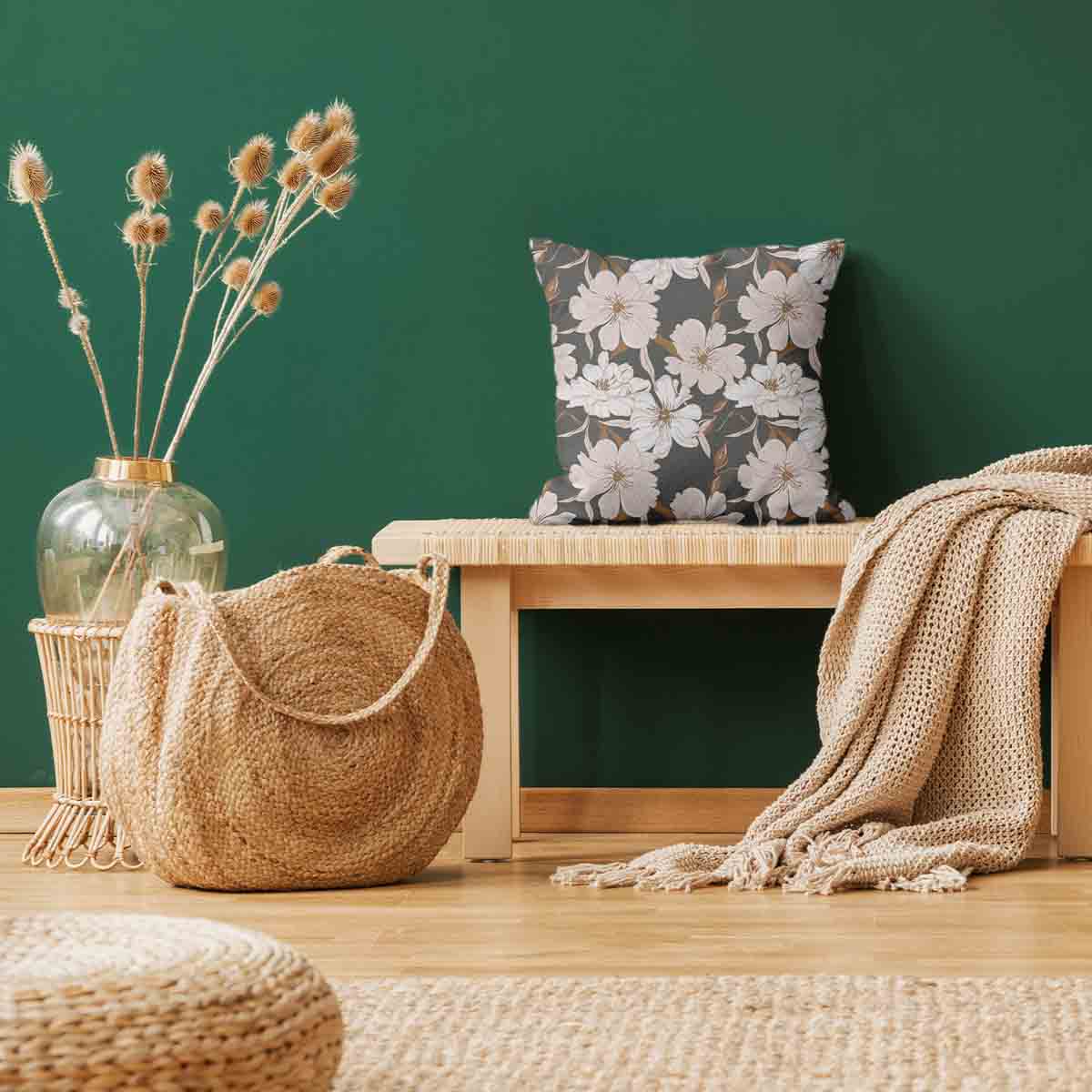 Coussin de santé avec fleurs d'aster rose