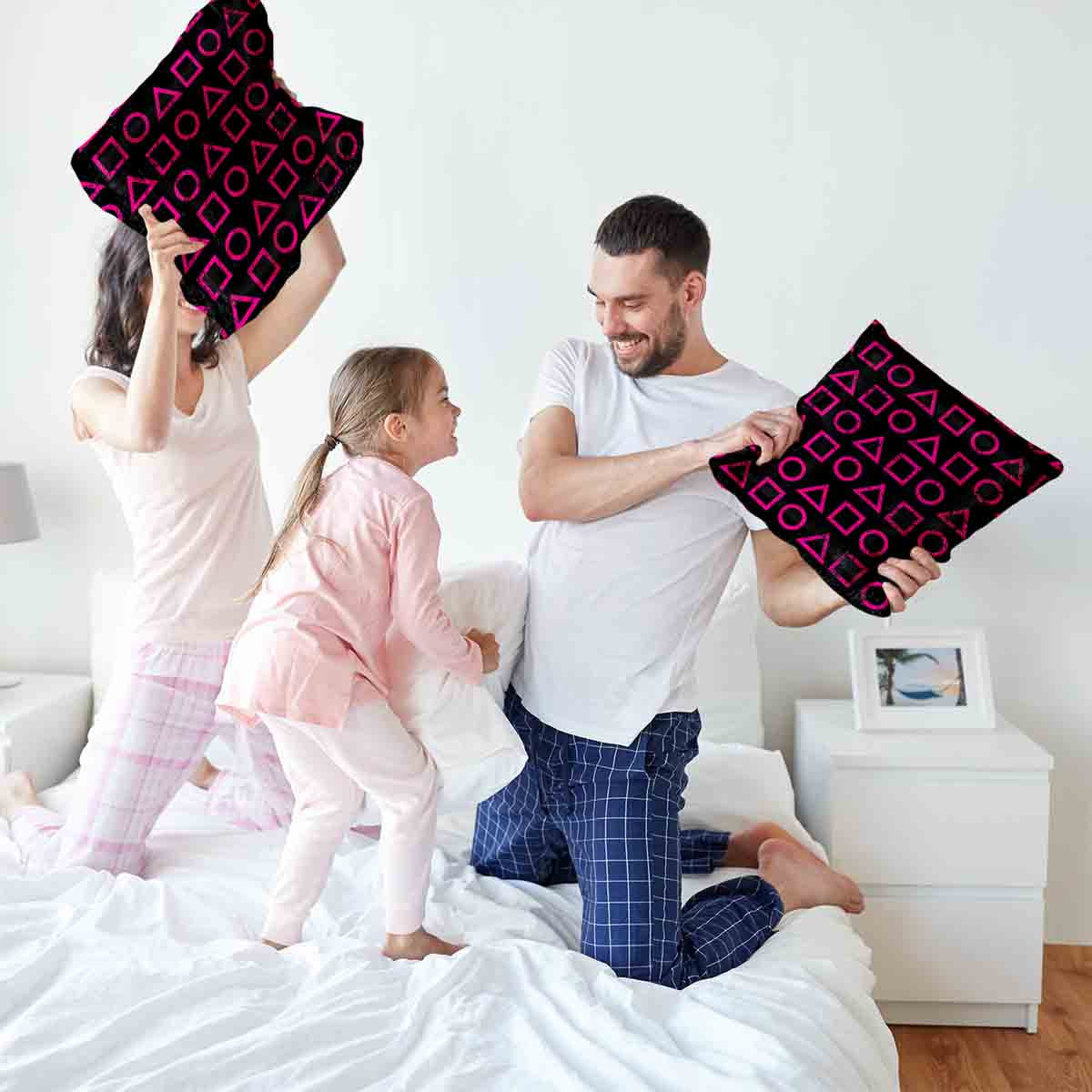 Health Pillow Pink Dalgona Shapes