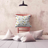 Health pillow with yellow trees
