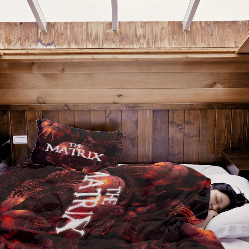 Original therapy blanket - cotton cover red The Matrix lettering
