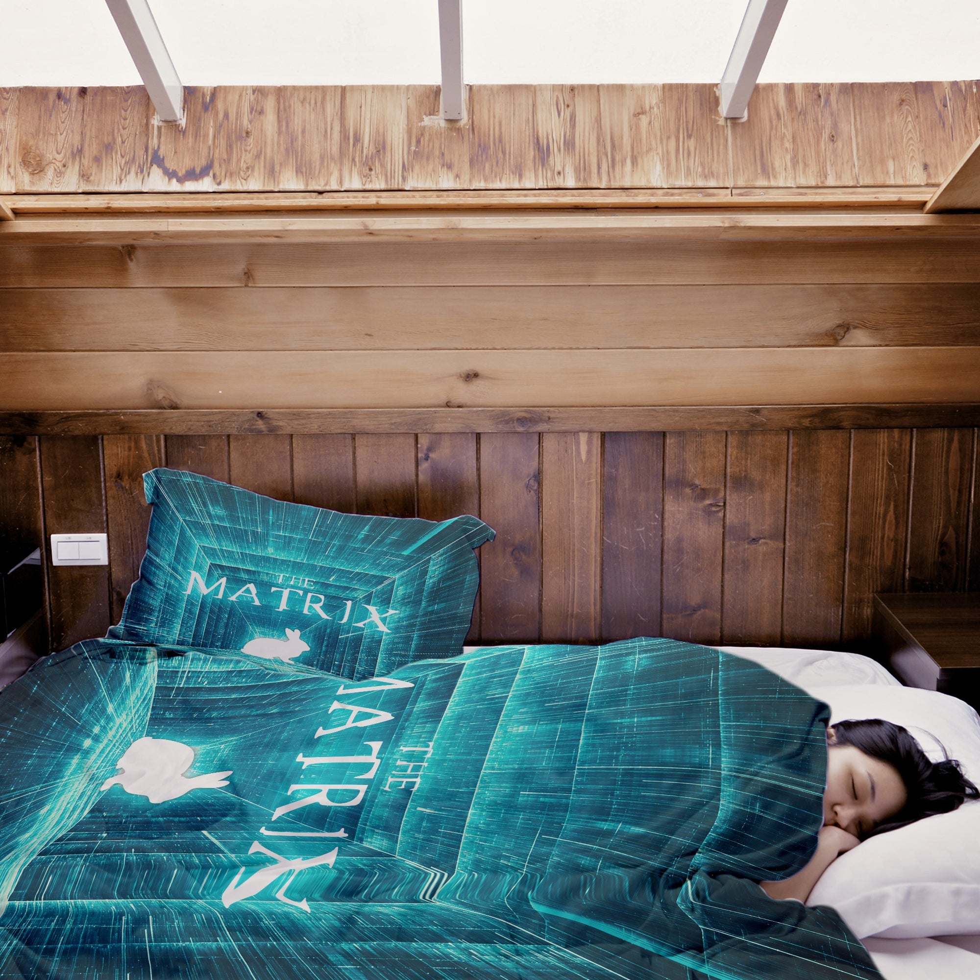 Couette de thérapie Ensemble de literie Bleu Matrix