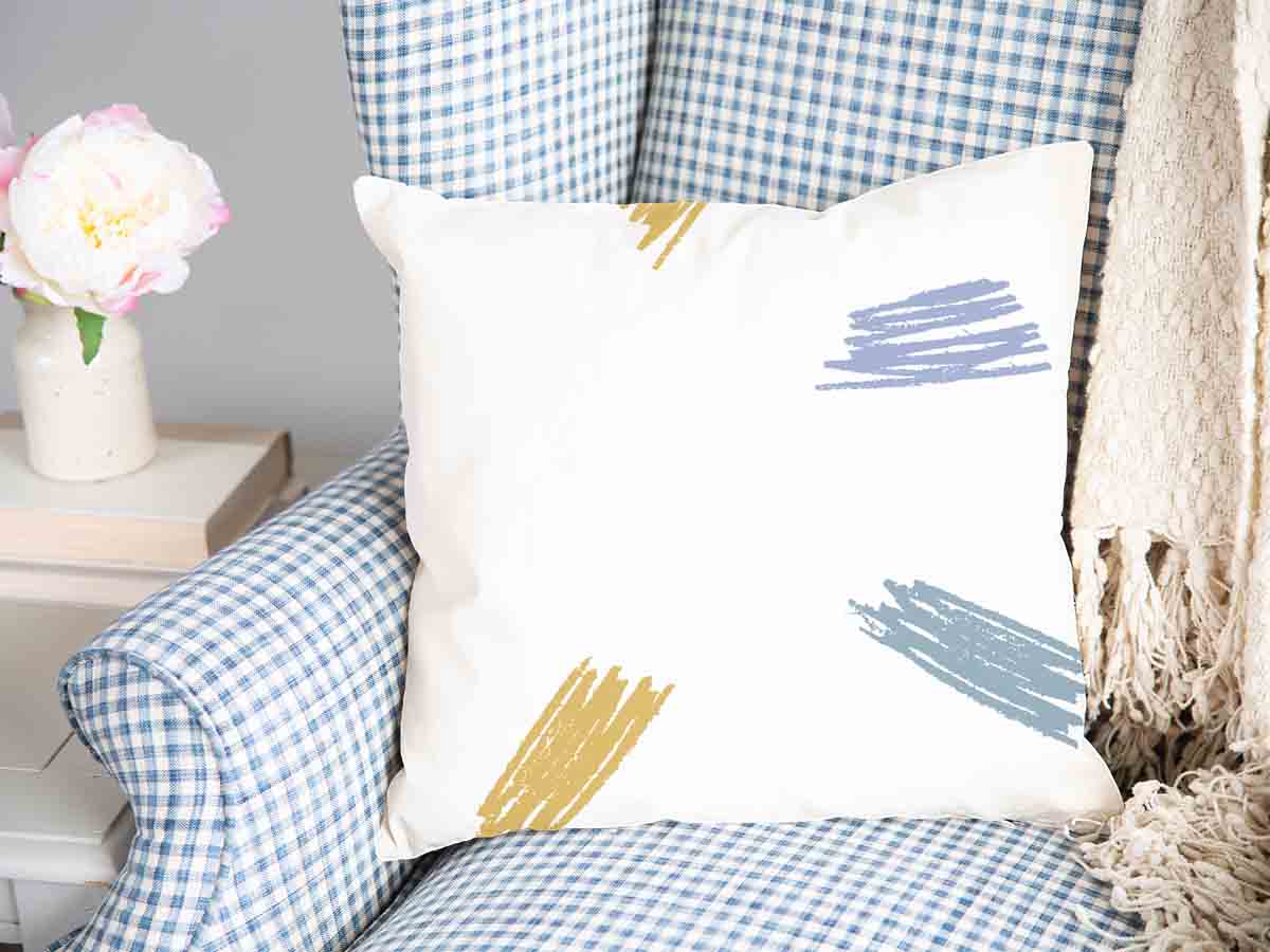 Health pillow colorful stripes