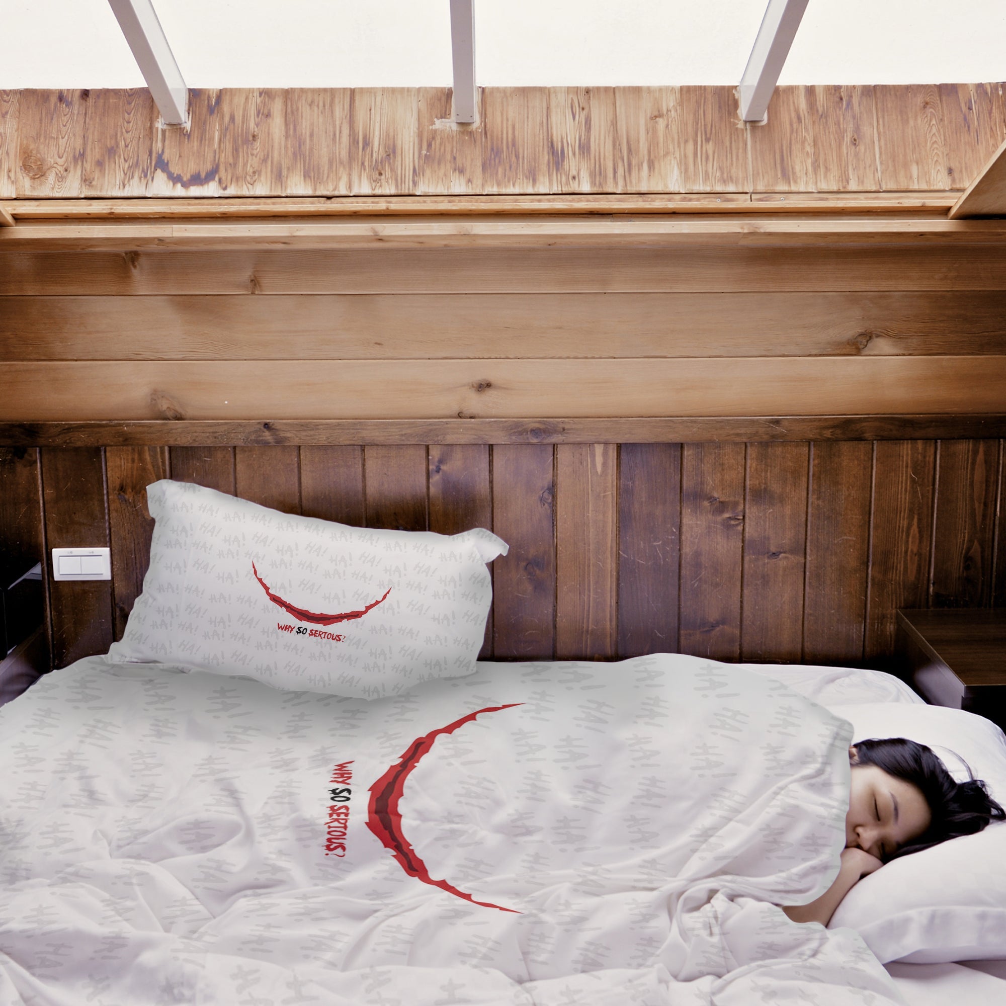 Original therapy blanket - cotton cover white Why so serious?