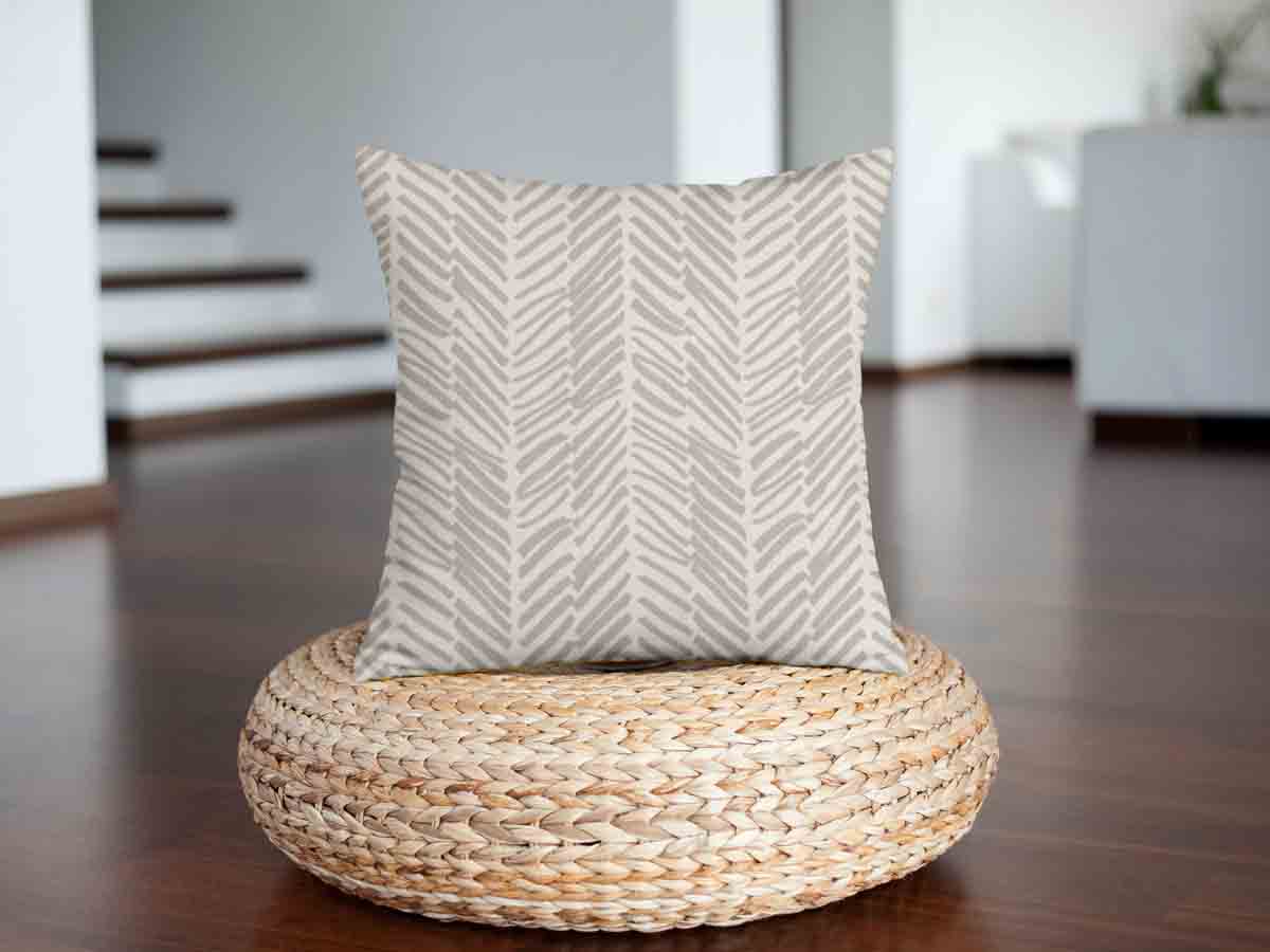 Coussin de santé beige avec rayures
