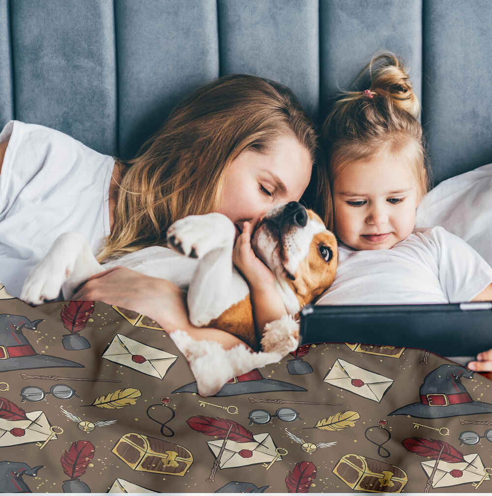 Therapy blankets bedding set talking hat