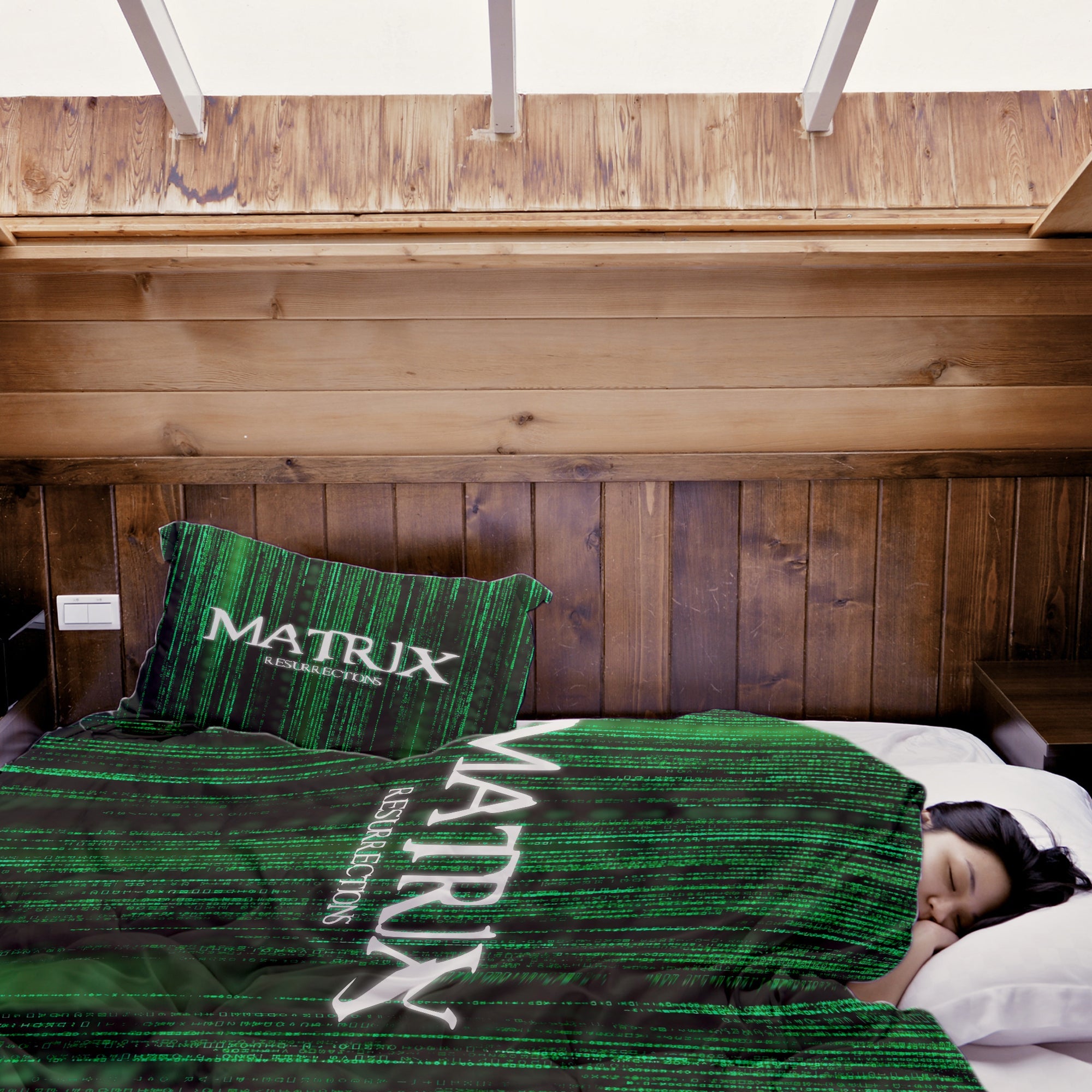 Therapy blankets bedding set Matrix in green