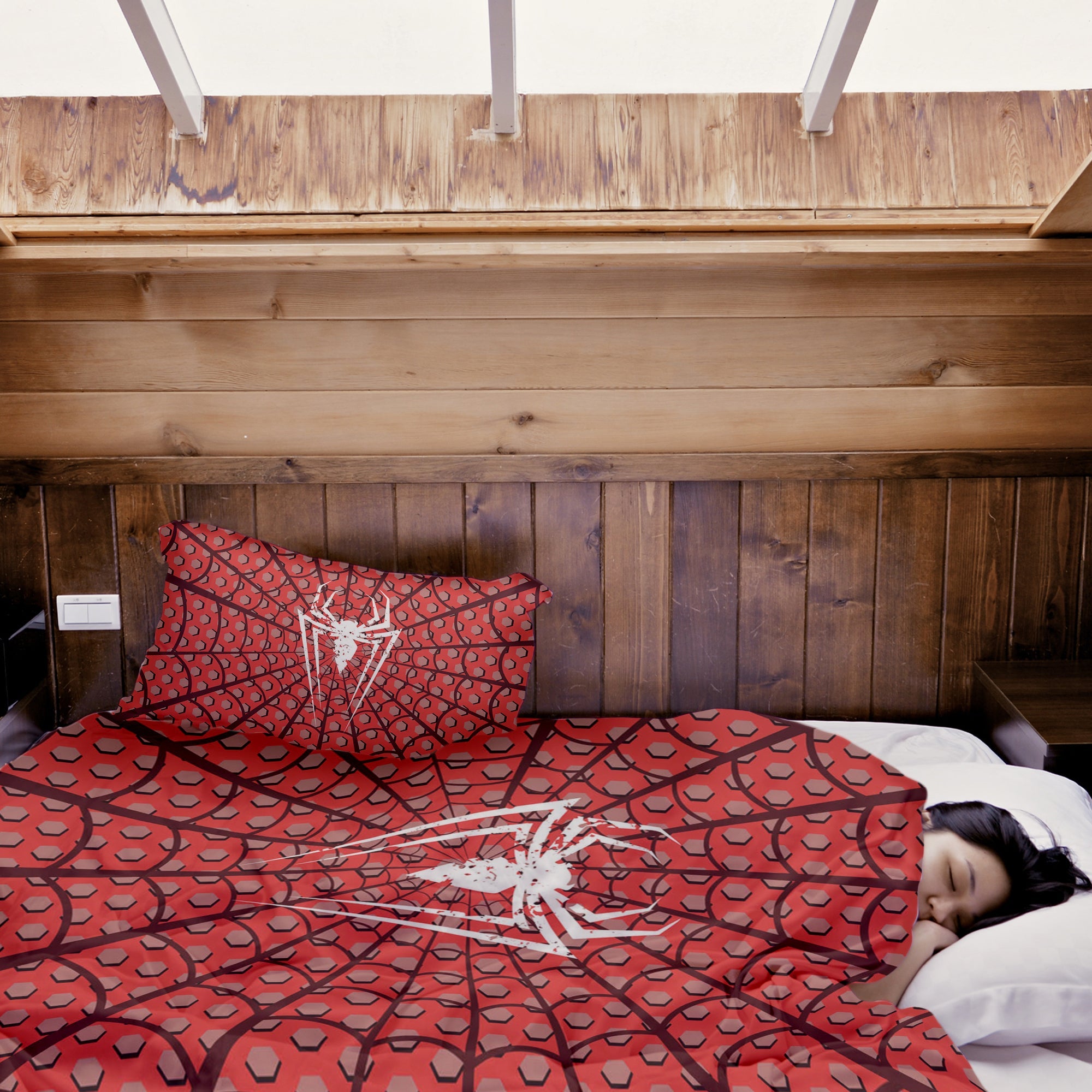 Couverture thérapeutique originale - Housse en coton Spiderman Araignée