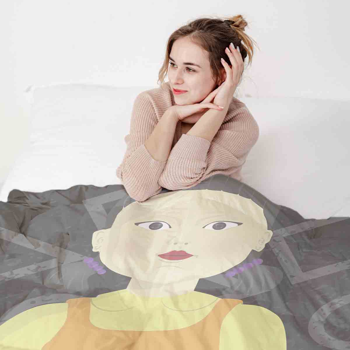 Therapy blankets bedding set red light, green light