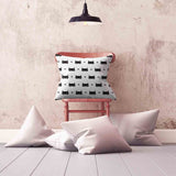 Health pillow, white with cat mask.
