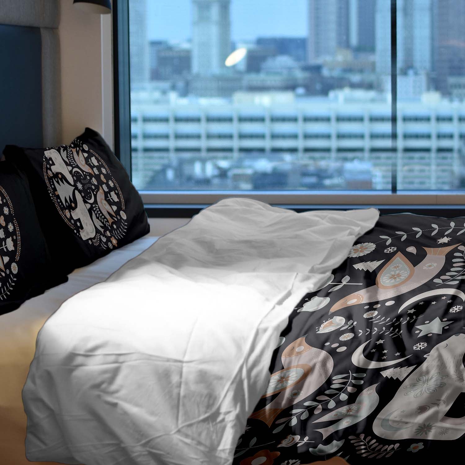 Original therapy blanket - cotton cover Christmas in Moscow