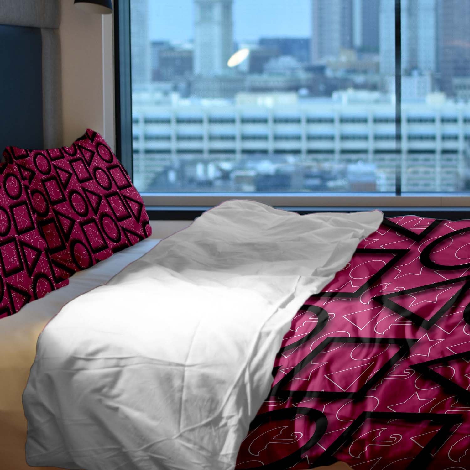 Couverture thérapeutique originale - Housse en coton Pink Squid