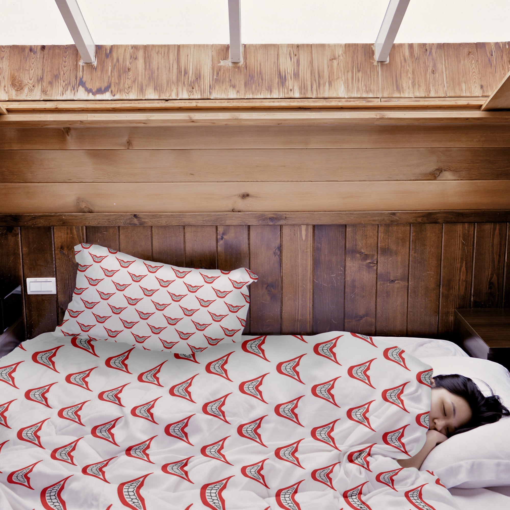 Couverture thérapeutique originale - Housse en coton blanc Joker