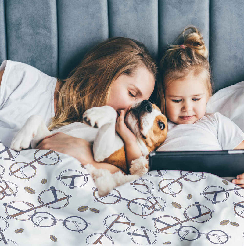 Therapy blanket and bedding set with Harry's glasses