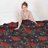 Therapy blanket and bedding set with red Christmas star.