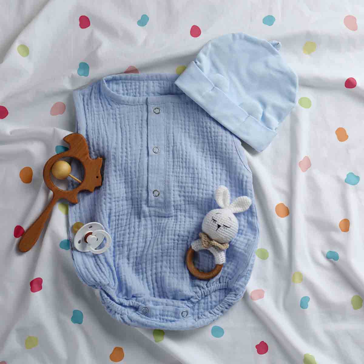 Therapy blankets bedding set dots colorful