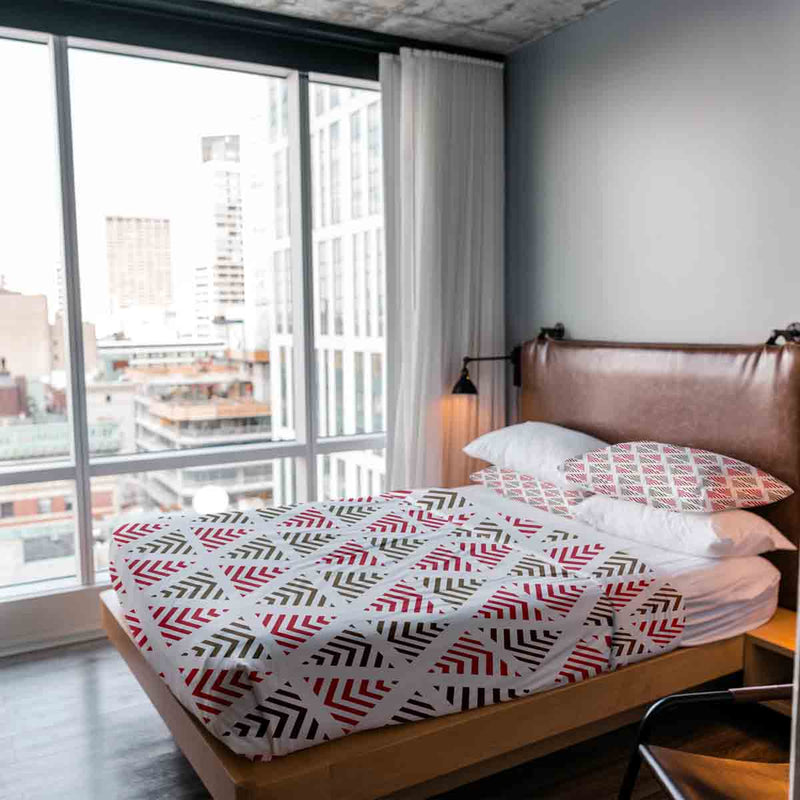 Therapy blankets bedding set, Christmas triangles