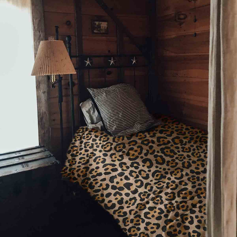 Original therapy blanket - cotton cover leopard print